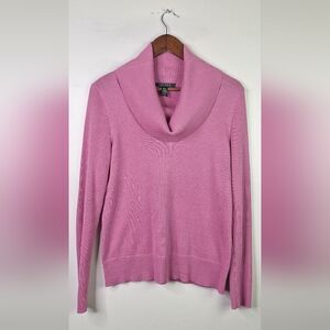 Lauren Ralph Lauren Light Pink Cowl Neck Sweater Size M